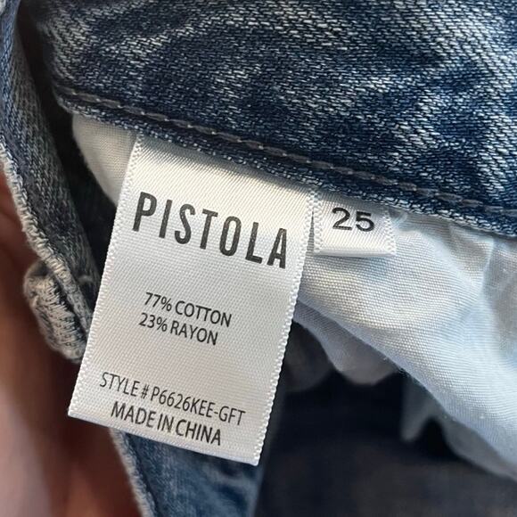 Pistola Presley High Rise Relaxed Roller‎ Jeans in Gifted size 25 - Picture 6 of 12